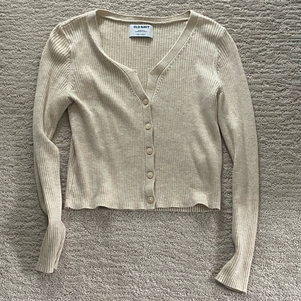 Old Navy girls button up sweater